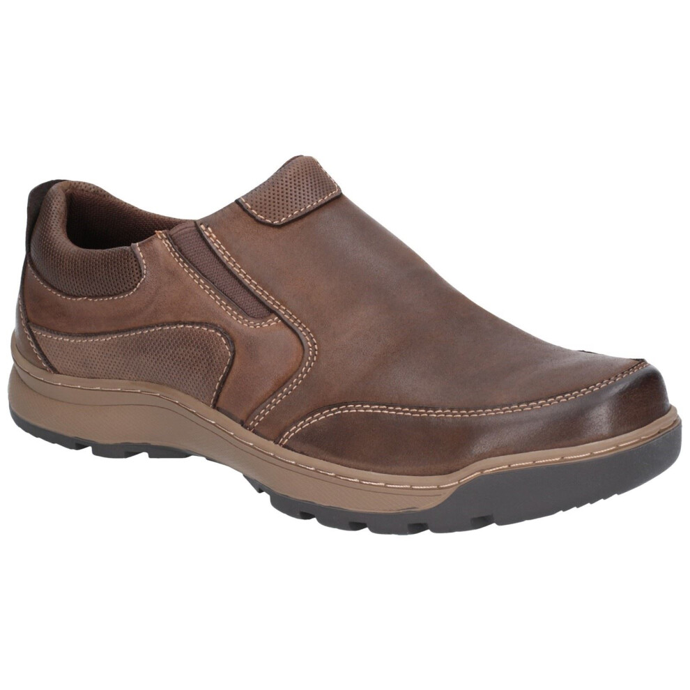Hush Puppies (Brown, 11 (Adults')) Jasper Leather Men's Brown Loafers