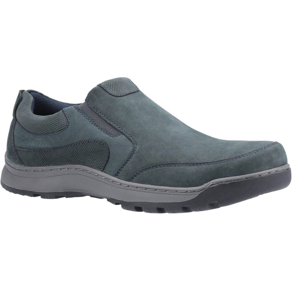 Hush Puppies (Navy, Uk 7) Jasper Mens Leather Slip On Casual Shoes