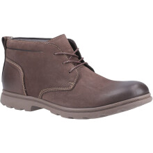 (Brown, 7 (Adults')) Hush Puppies Tyson Chukka Leather Men's Brown Boots