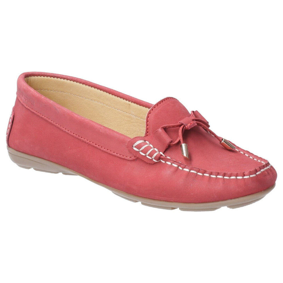 Hush Puppies Womens Maggie Slip On Toggle Shoe - Red Leather - Size 3 (UK Shoe) - Image 2