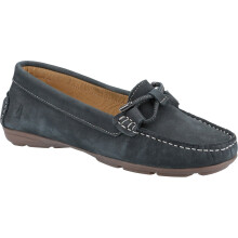 (Blue, 3 (Adults')) Hush Puppies Maggie Leather Women's Peacock Loafers