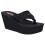 ROCKET DOG (5 (Adults')) Diver Webbing | Black | Ladies Wedge Flip-Flops 1
