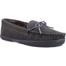 (Grey, 11 (Adults')) Hush Puppies Ace Men's Slippers UK Size