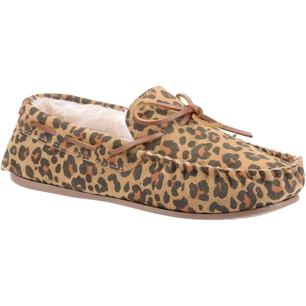 Hush Puppies (, 7 (Adults')) Allie Suede Women's Leopard Slippers Brown