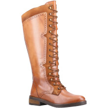 (3 UK, Tan) Hush Puppies Womens/Ladies Rudy Lace Up Long Leather Boot