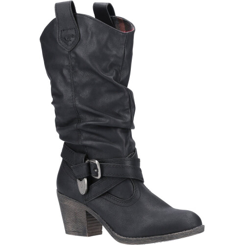 ROCKET DOG Sidestep | Black | Ladies Western Cowboy Boots