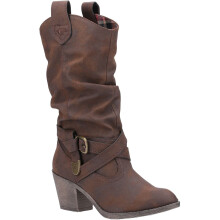 (4 (Adults')) Sidestep | Brown | Ladies Western Mid-Calf Boots