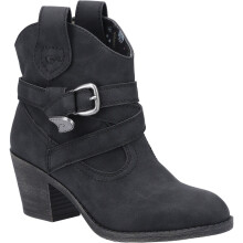 (5 (Adults')) Satire | Black | Women's Cowboy Ankle Boots