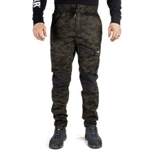 (Green, 30) Caterpillar Dynamics Cotton Men's Green Outdoor Trousers