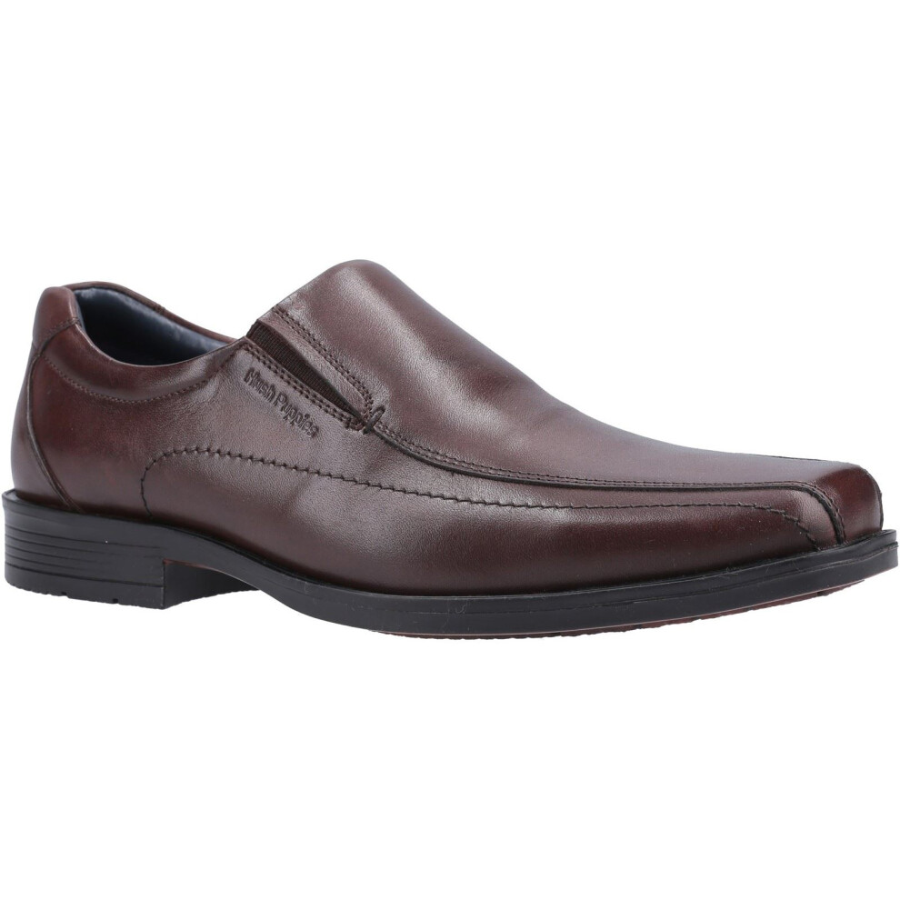 Hush Puppies Brody Men's Leather Brogues Slip On Shoes in Brown UK 7 - Image 8