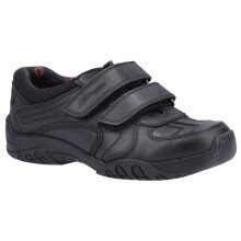 (UK 5, Black) Hush Puppies JEZZA 2 Boys Leather School Shoes Black