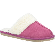 (Pink, 3 (Adults')) Hush Puppies Arianna Suede Women's Pink Slippers