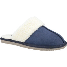 (Blue, 3 (Adults')) Hush Puppies Arianna Suede Women's Navy Slippers