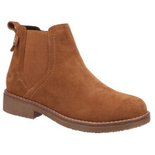 (Tan, 4 (Adults')) Hush Puppies Womens Boots Ankle Maddy Leather Zip Fastening tan UK Size