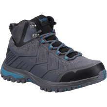(5 (Adults'), Grey/Blue) Wychwood Mid Grey/Blue Waterproof Ladies Eco-Conscious Lace-up Boots