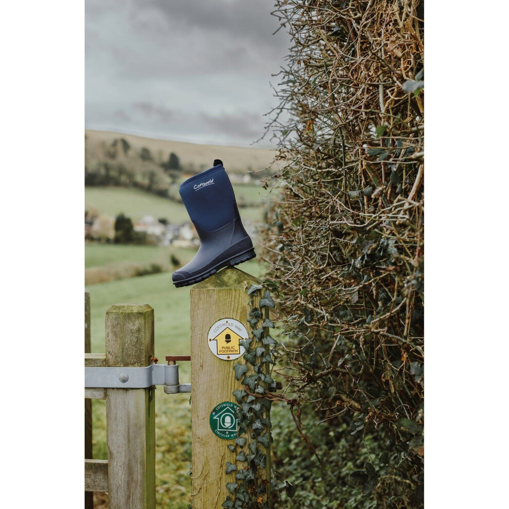 Cotswold Hilly Neoprene Wellington Boot Navy Blue