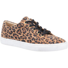 (Multicoloured, 3 (Adults')) Hush Puppies Tessa Suede Women's Leopard Trainers