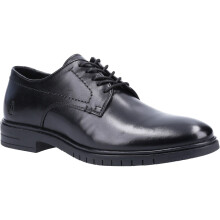 (Black, 6 (Adults')) Hush Puppies Sterling Leather Men's Black Lace-Up Shoes