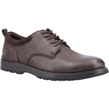 (Brown, 6 (Adults')) Hush Puppies Dylan Leather And Suede Men's Brown Lace-Up Shoes
