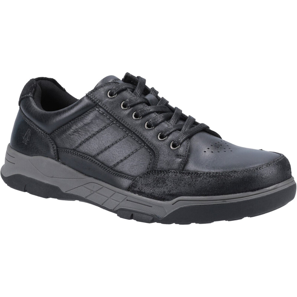 Hush Puppies Men's Finley Leather Low-Top Trainers - Black - Size 6 (40) - Image 2