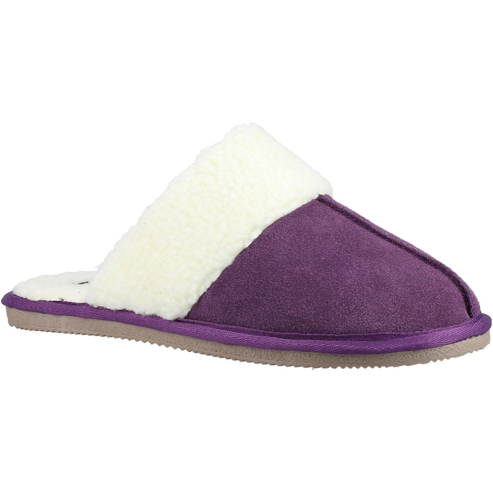 Hush Puppies (Purple, 3 (Adults')) Arianna Suede Women's Purple Slippers