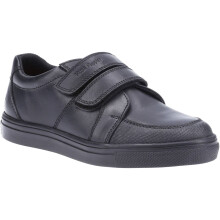 (13) Hush Puppies Santos LEATHER MEMORY FOAM Junior Boys
