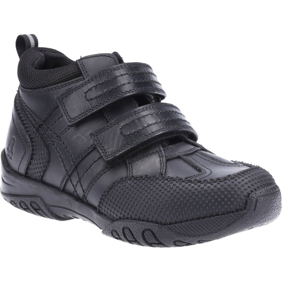 Hush Puppies (Uk 1, ) Jezza Boys Leather School Boots Black