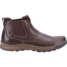 (Brown, 9 (Adults')) Hush Puppies Gavin Leather Men's Brown Boots