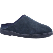 (Blue, 8 (Adults')) Hush Puppies Ashton Suede Men's Navy Slippers