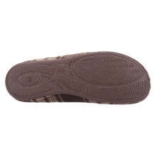 (10 (Adults'), Brown) Syde Brown Mens Check Print Slippers