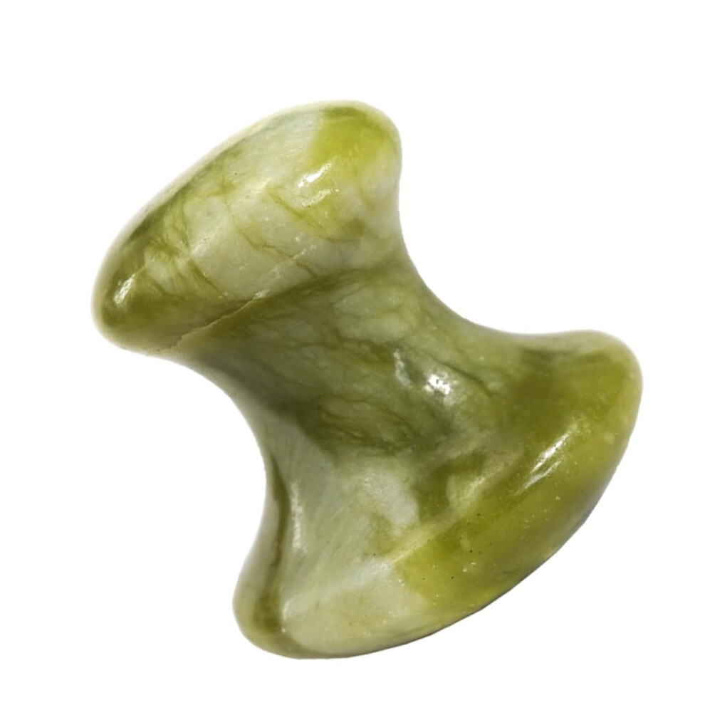 Green Mushroom Shaped Facial Massage Stone Jade Gua Sha Tool For Skin Care, Jade Gua Sha Stone, Facial Massage Tool