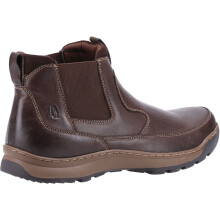 (Brown, 6 (Adults')) Hush Puppies Gavin Leather Men's Brown Boots