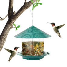 Outdoor Bird Feeder Large Capacity Waterproof Fence Mounted Garden Yard Branch Bird Feeder Wild Bird Feeding Station