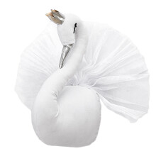 Crown Swan Wandmontierte Schwan Für Wohnräume Weiß