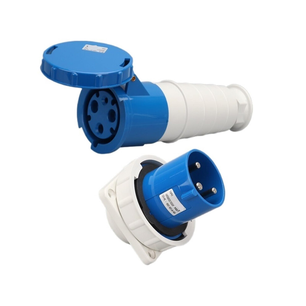 63A 3-Core Connector Concealed Plug Socket Surface-Mounted, Aviation Industry Plug, 5V 9393856442645