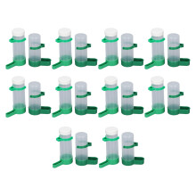 Bird Water Dispenser Quail Waterer Bird Water Feeder Cage Set 10 Pack 140ml Dispenser 150ml Food Feeder for Parakeets