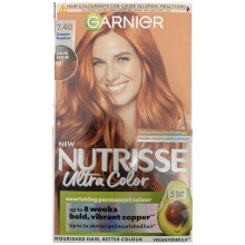 Nutrisse Ultra Color, Permanent Hair Dye, Intense Colour, For All Hair Types, 7.40 Copper Passion