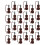 48 Sets Mini Weihnachtsgeige Modell Musikinstrumente Sammlung 10