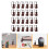 48 Sets Mini Weihnachtsgeige Modell Musikinstrumente Sammlung 9
