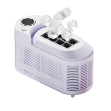 Portable 12V Ice Maker For Car Camping, Compact Countertop Pebble Ice Maker, 8 Cubes In 10 Minutes, Purple