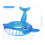 Inflatable Whale Pool Float Schwimmring Sitz 145x115x80 Cm 3