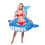 Inflatable Whale Pool Float Schwimmring Sitz 145x115x80 Cm 10