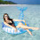 Inflatable Whale Pool Float Schwimmring Sitz 145x115x80 Cm 5
