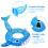 Inflatable Whale Pool Float Schwimmring Sitz 145x115x80 Cm 2