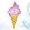 Aufblasbare Eiswaffel Für Pool, Strand, – 92 Cm (Pink) 2