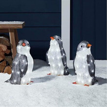 Light Up Penguin Penguin Christmas Light Decoration Led Penguin Figure Yard Outdoor Decoration