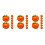 24 Künstliche Orange, Lebensechte Für Vitrine, , Party 9