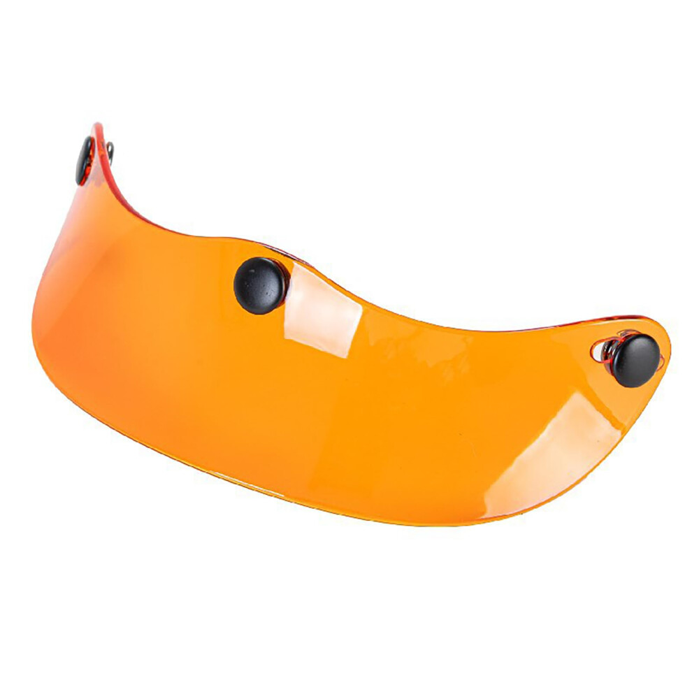 Motorcycle Helmet Sunvisors Open-Face 3-Snap Compatible Vintage Tangerine Transparent Sun Visor Shield Outdoor Riding 9084446491609