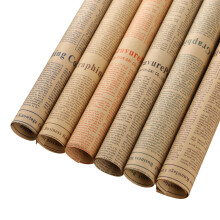 50 Bögen Vintage Kraftpapier Für Blumenstrauß Und Geschenke