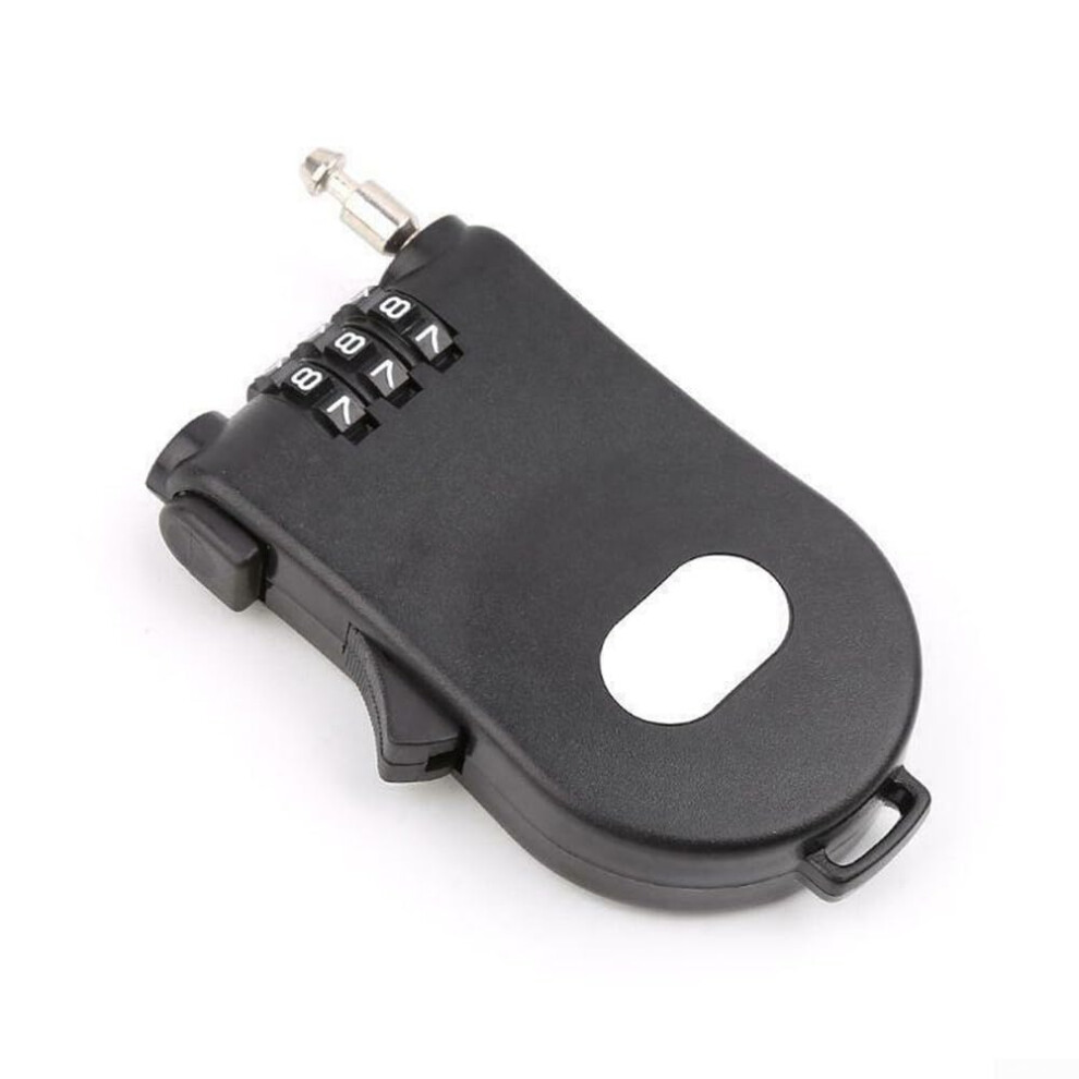 Compact Retractable Keyed Padlock With Combination Code For Personal Items Small Size Stainless Steel Locker Backpack Compatible 9354506383961